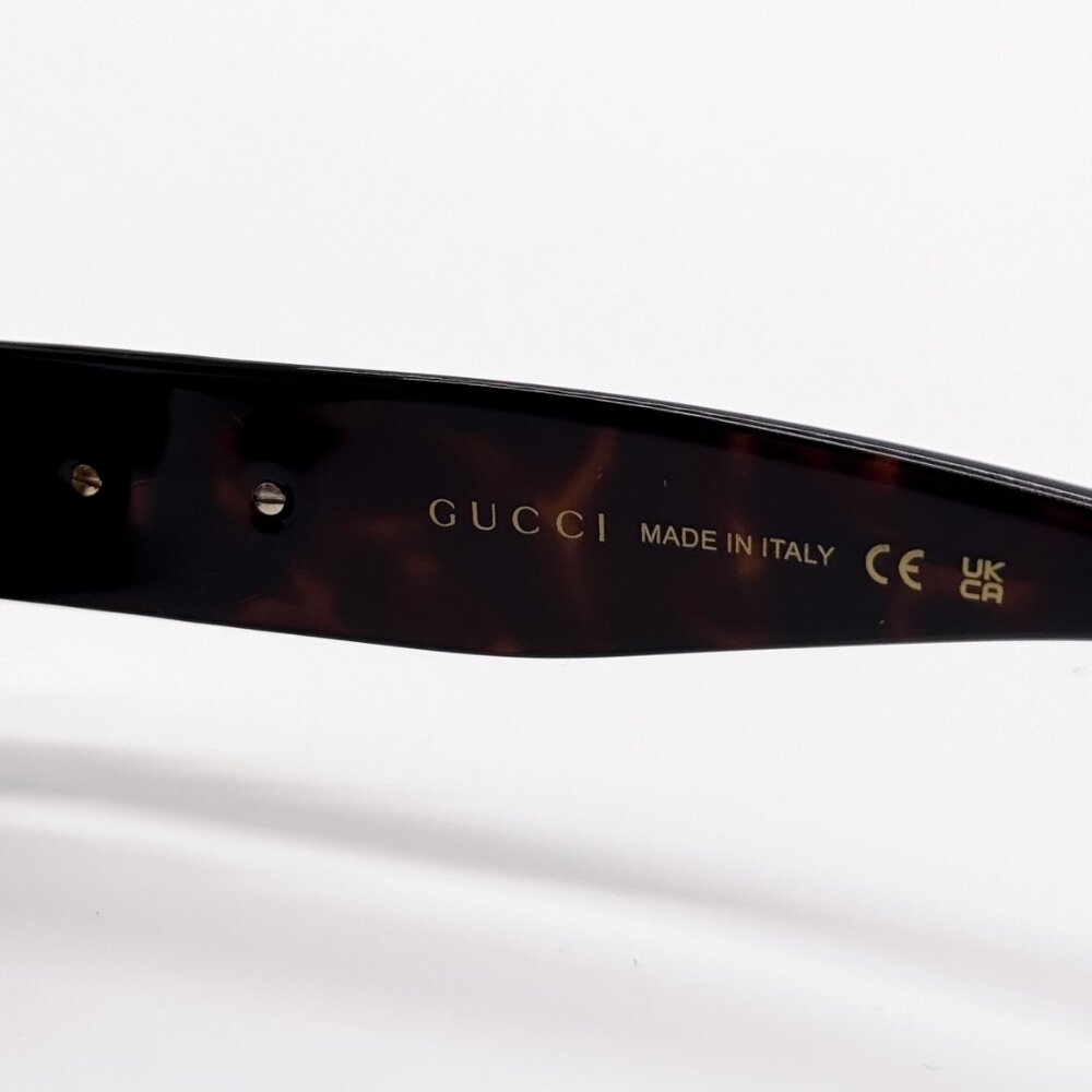 NEW GUCCI GG1827S 002 WOMEN DARK HAVANA SUNGLASSES GUCCI - Picture 11 of 12